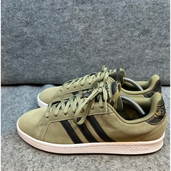 Adidas Grand Court Orbit Green Camo Accent Men's Sneakers Tennis‎ Shoes 12 - Picture 4 of 9